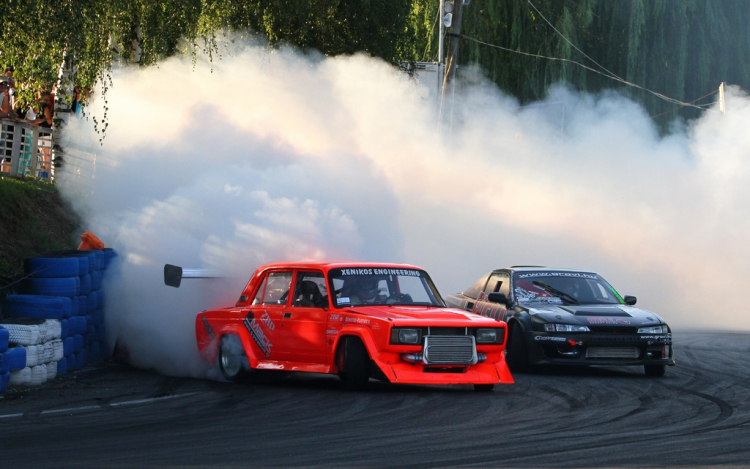 Béres Szabolcs a Gpforticket Kiss The Wall Retro Drift Kupáról